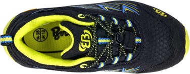Дитячі кросівки для бігу Brütting Chesna Low, 32 EU, чорний, синій, лимонний