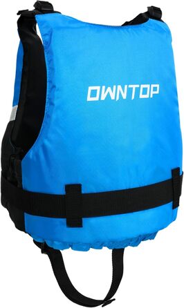 Рятувальний жилет Owntop для дорослих (XL/XXL, 70 кг+), унісекс, для каякінгу, риболовлі, вітрильного спорту та водних видів спорту, синій
