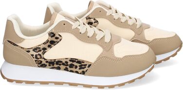 Жіночі спортивні кросівки повсякденні Khaki, 37 EU - зручні, стильні, на шнурівках