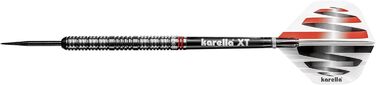 Професійні дротики для дартсу Karella HiPower 90% вольфрам, 22г/24г, металевий наконечник, для класичної дартс-дошки, 3 шт, з оперенням і стержнем