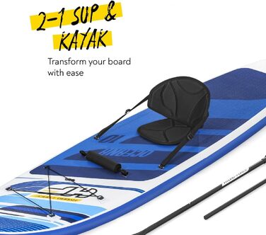 Надувна SUP-дошка Hydro-Force з комплектом для каяка, повний набір, різні стилі