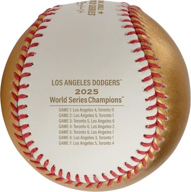 Офіційний м'яч World Series 2025 - Лос-Анджелес Доджерс | М'яч чемпіонів | Білий/Золотий, шкіра