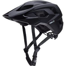 Велошолом AGU XC MTB для чоловіків та жінок, чорний, розмір L/XL (58-62 см), знімний козирок, вентиляція, In-Mold, EN1078