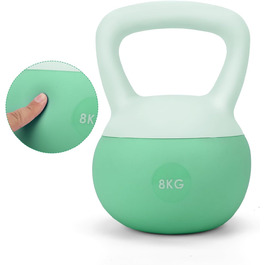 М'який набір гірь Kettlebell з нековзним вініловим покриттям, 4 кг, 6 кг, 8 кг для жінок, фітнесу, йоги та домашніх тренувань