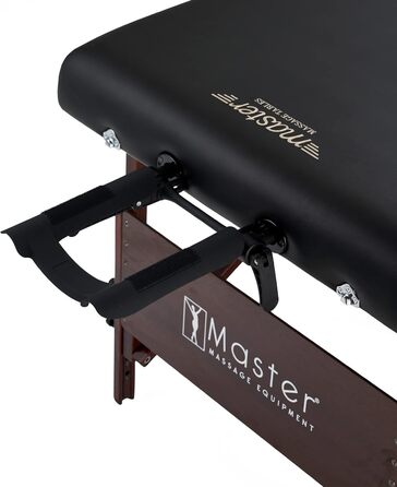 Складаний масажний стіл Master Massage Del Ray 76 см з підсвіткою, дерев'яний, чорний, для косметології, масажу та терапії