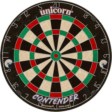 Дартс Unicorn Easy Score для початківців, навчальний, подвійна висота, з круглим дротом, змагальна якість, дошка з сизалю