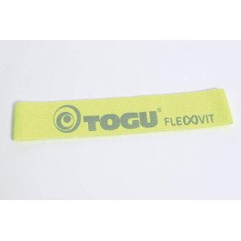 TOGU FLEXVIT Mini Фітнес-стрічка, еспандер-петля для тренувань, 3 рівні опору, жовта / легка, для фітнесу та реабілітації