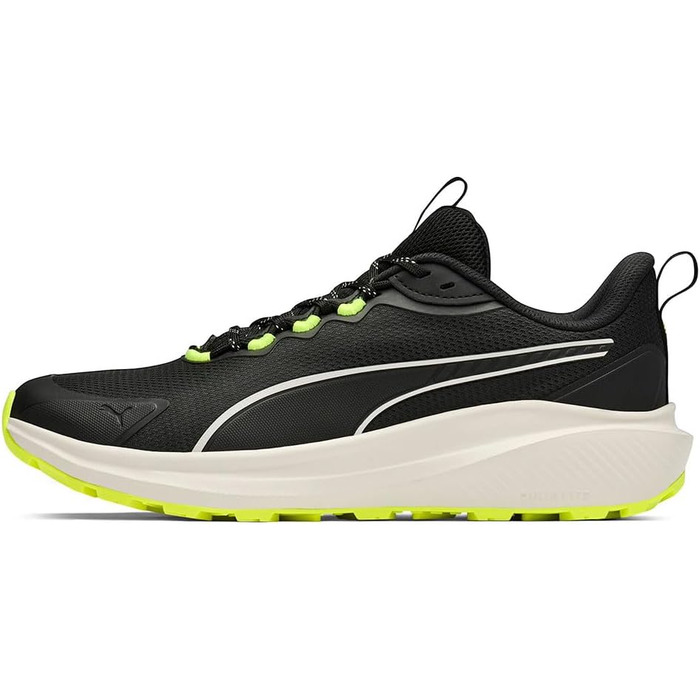 Кросівки Puma Skyrocket Lite Trail для бігу по вулицях (38.5 EU, Puma Black Feather Gray Yellow Alert)