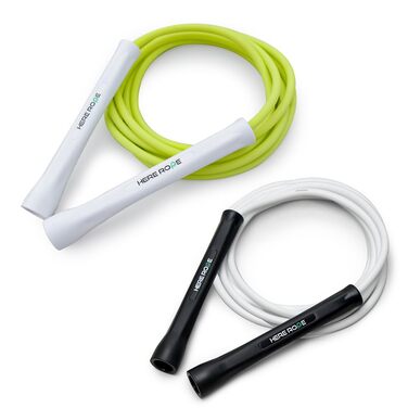Спортивний скакалка Hererope PVC 6мм для фітнесу та боксу, швидкісна мотузка для кардіотренувань та трюків, 3.1 м, чорна