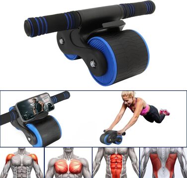 Ролер для пресу DROMEDARY з підставкою для телефону та пружиною для повернення, тренажер для пресу та фітнесу