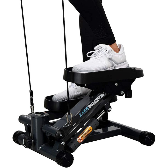 Міні-степпер Exerpeutic EXERWORK 850 Bluetooth, розширена вантажопідйомність, регульована висота кроку, з додатком та налаштуванням цілей тренування