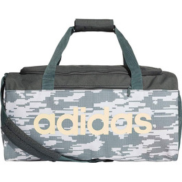Сумка-дуфл adidas LIN CORE DUF SG, біла/оливкова/жовта