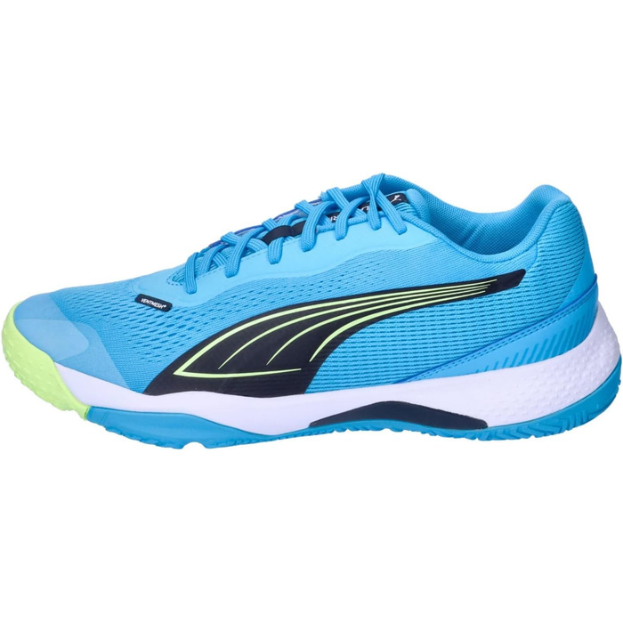 Кросівки PUMA Solarstrike III для залу: унісекс, розмір 42 EU, кольори Luminous Blue, Club Navy, Fizzy Apple