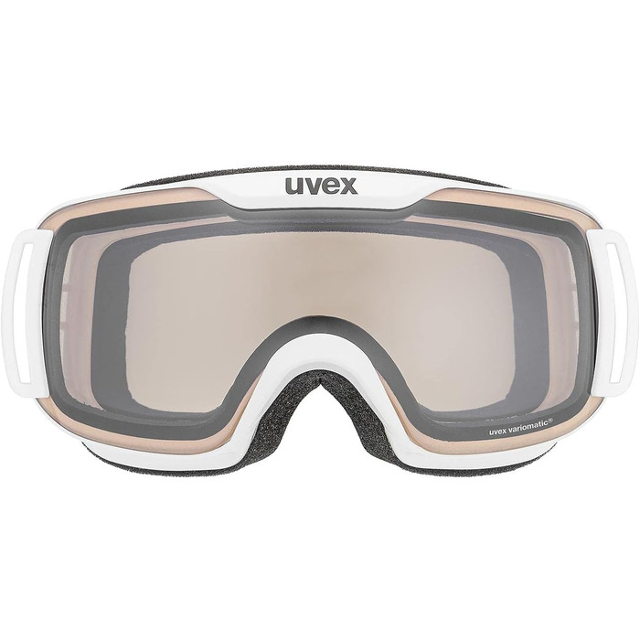Гірськолижна маска Uvex Downhill 2000 S V, унісекс, біла, фотохромна, універсальний розмір