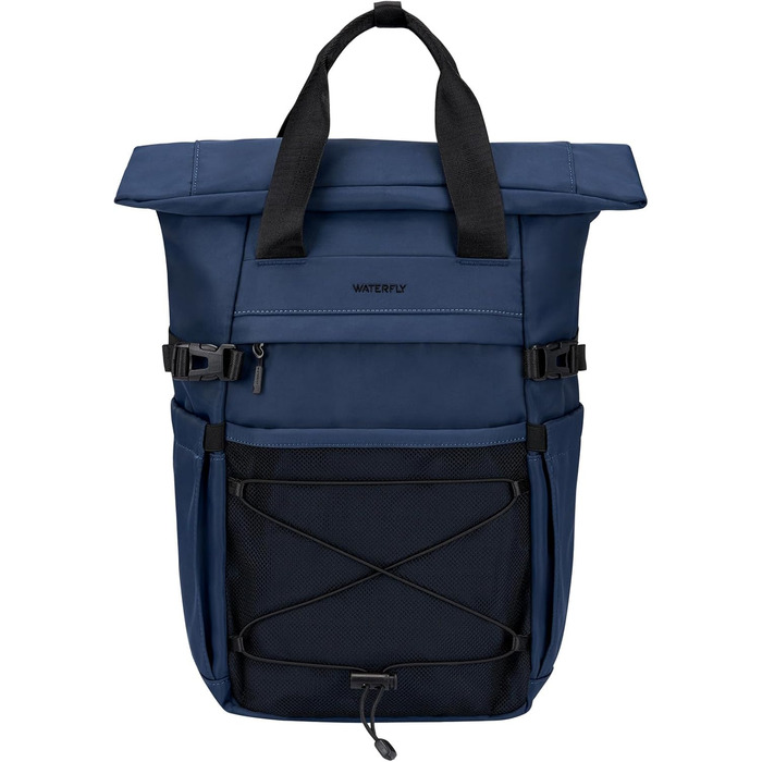Рюкзак WATERFLY Rolltop 16-21л для чоловіків і жінок, стильний міський рюкзак із відділенням для ноутбука 16'', універсальний для школи, роботи, подорожей і спорту