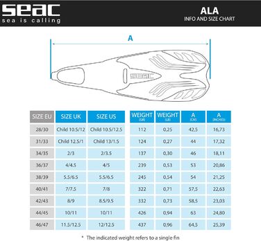 Набір для снорклінгу SEAC Tris: маска Elba, ласти ALA, трубка Tribe. Підходить для дорослих та дітей.
