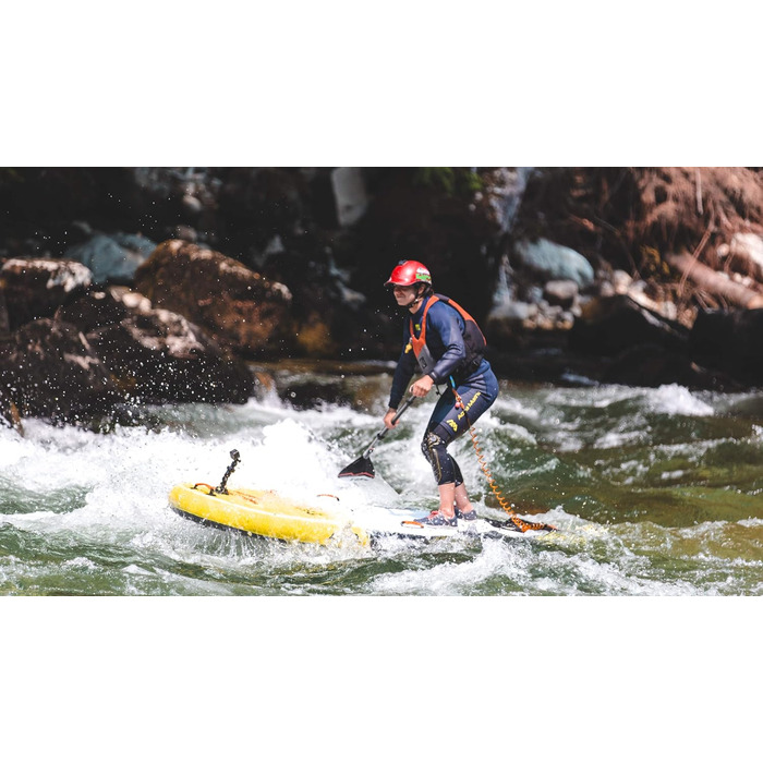 Надувний SUP Aqua Marina Sport Rapid 9.6 – дошка для сплаву річками та по течії, жовта, 289.6 x 84 x 15 см