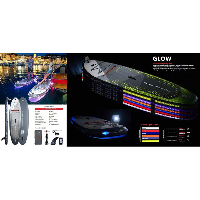 Надувна SUP-дошка AM Aqua Marina Glow 3 м для плавання