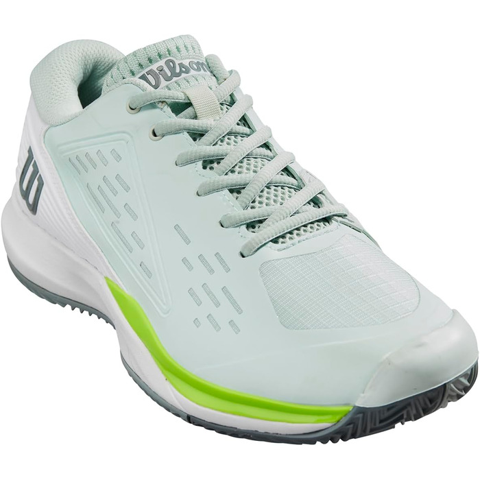Тенісні кросівки Wilson Rush Pro Ace Clay для жінок (42 2/3 EU, Opal Blue White Jasmine Green)