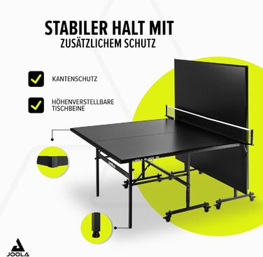 Стіл для пінг-понгу JOOLA Inside 13 - розкладний, для залу, 274x152.5x76 см, в комплекті сітка