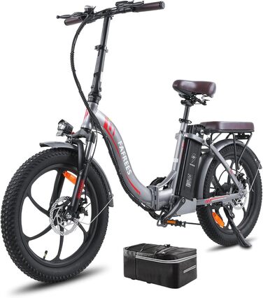 Електровелосипед Fafrees F20 Pro, складаний, 20 дюймів, 250Вт, акумулятор 36В 18Аг, до 150 км, для дорослих, вантажність 150 кг, міський фетбайк
