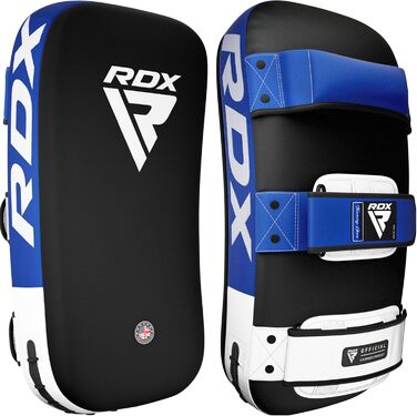 Шлагбафер RDX для бойових мистецтв, Curved Trittschlagpolster для кікбоксингу, Муай Тай, тренувальні снаряди для боксу з Maya Hide шкіри, MMA Thai Pads, Boxpratzen, Boxpads (1 шт.), універсальний розмір