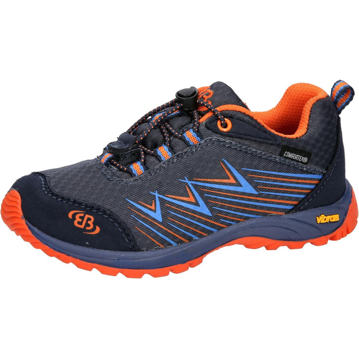 Жіночі кросівки для трейлраннінгу Brütting Chesna Low, 35 EU, антрацит, синій, помаранчевий