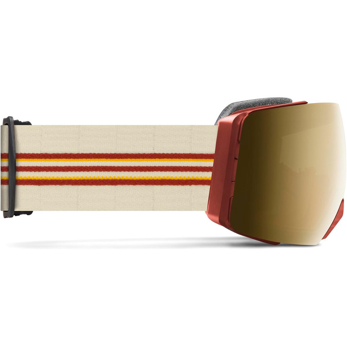 Лижна маска Smith Optics I/O MAG XL Terra ChromaPop Sun Black Gold Mirror, унісекс, дзеркальна, для зимових видів спорту