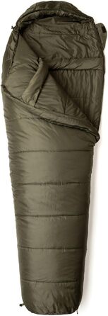 Сплячий мішок Snugpak Sleeper Lite WGTE - спальний мішок-кокон з ізоляцією Isofibre, регульованою капюшоном, плечовим ременем, двосторонньою блискавкою, захистом від гризунів, для кемпінгу та холодної погоди (оливковий, блискавка зліва)