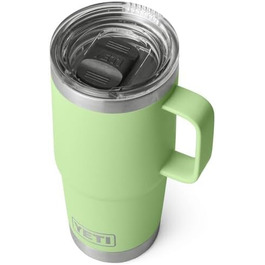 Термочашка YETI Rambler з вакуумною ізоляцією, нержавіюча сталь, 591 мл, лимонно-зелена, з герметичною кришкою