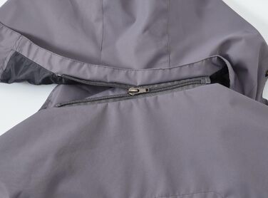 Жіноча 3-в-1 куртка Ysento: тепла флісова куртка, водонепроникна, вітронепроникна, функціональна, софтшелл знімною капюшоном (Сірий, S)