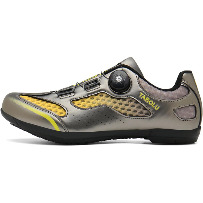 Чоловічі велосипедні туфлі для MTB та шосейних велосипедів, без фіксатора, Flat підошва (46 EU, Золотий)