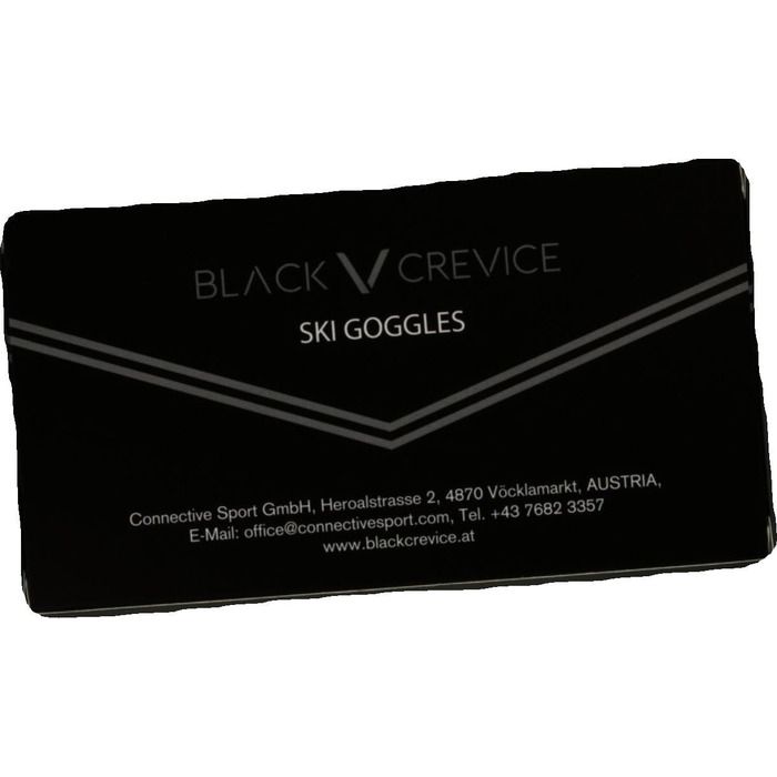 Лижна маска Black Crevice для дорослих, унісекс, сферичні лінзи, чорна з червоним дзеркальним покриттям