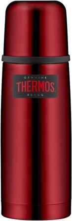 Термос із нержавіючої сталі Thermos Light & Compact 0,35 л, червоний, із чашкою, зберігає тепло 12 годин, холод 24 години, герметичний, BPA Free, можна мити в посудомийці