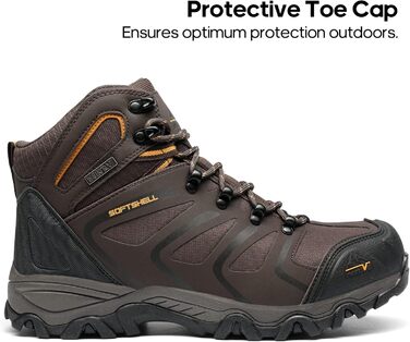 Чоловічі туристичні черевики NORTIV 8: водонепроникні трекінгові черевики для хайкінгу та альпінізму, колір: коричневий/чорний