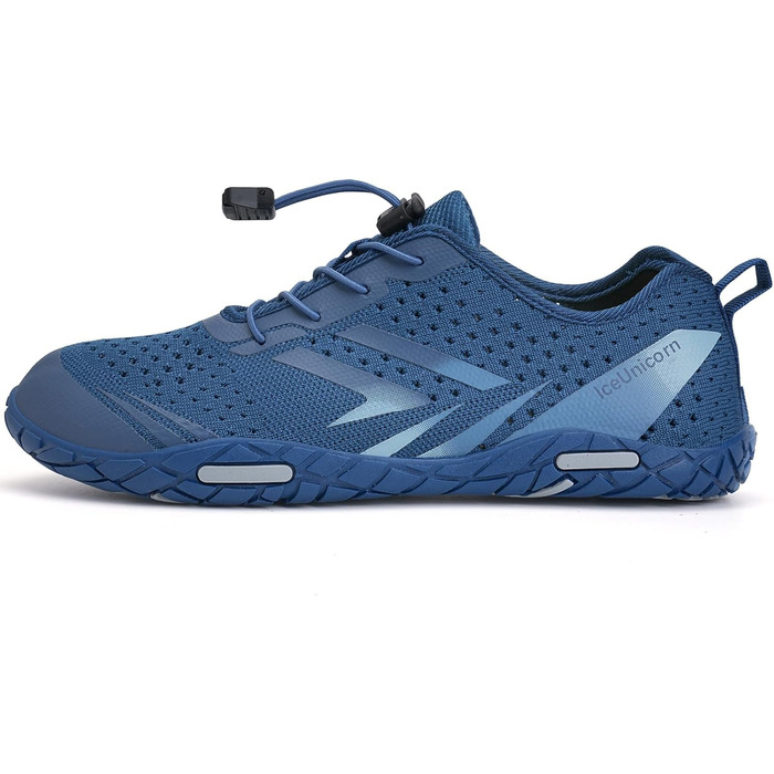 Шкарпетки для плавання IceUnicorn: шкарпетки для басейну, аквашузи, шкарпетки для серфінгу, швидковисихаючі, для жінок та чоловіків, білі, помаранчеві (39 EU, темно-синій)