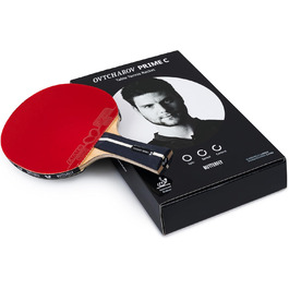 Професійна ракетка для настільного тенісу Butterfly Ovtcharov Prime C, ITTF, з липкими накладками для максимального обертання