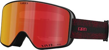 Лижна маска Giro Cruz для дорослих, червона, багатоколірна, лінзи Vivid Ember/Infrared