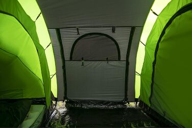 Намет кемпінговий Peme Tunnelzelte Bojan 4 для 4 осіб, водонепроникний 4000 мм, сімейний намет для кемпінгу, трекінгу та фестивалів з тамбуром та сонцезахисним козирком, 2 входи