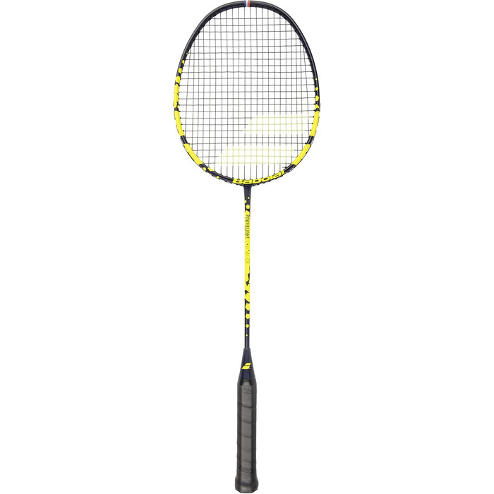 Бадмінтонна ракетка Babolat Power Light Allround, жовта, зі струнами, з чохлом