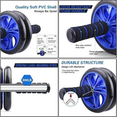 Набір для пресу AERLANG 7-в-1: ролер, турніки, еспандер, скакалка, ручки та наколінники для фітнесу вдома та в залі