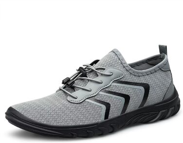 Чоловічі та жіночі аквашузи для плавання та відпочинку на пляжі. Швидковисихаючі, унісекс, розмір 45 EU, темно-сірий