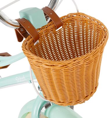 Дитяче велосипед Stitch з кошиком, 50.8 см, з підніжкою, 3-11 років (зелений, 35.6 см зі стабілізаторами)