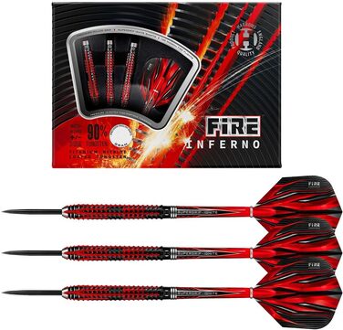 Дротики Harrows Fire Inferno 90% вольфраму 21 г, сталевий наконечник