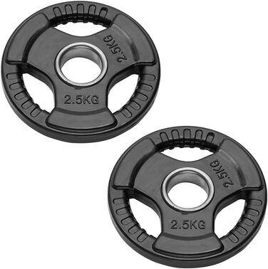Олімпійські диски для штанги та гантелей 50 мм, гумові Bumper Plates, пара, від 2,5 до 20 кг