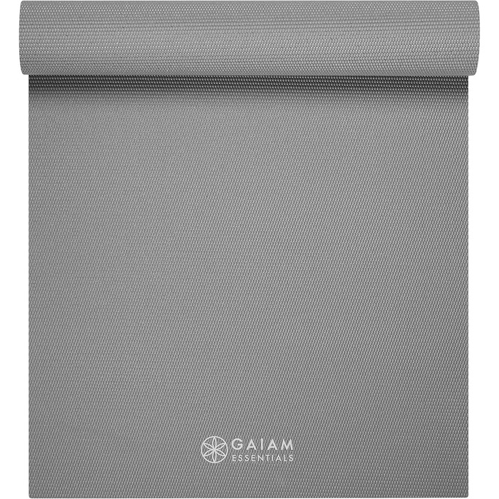 Йога-мат Gaiam Essentials з ременем, 183×61×0,6 см, високоякісний килимок для йоги