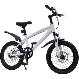 Дитячий велосипед BMX 18 дюймів, високоміцна сталь, регульована висота, для хлопчиків і дівчат від 5 років