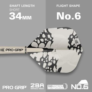 Професійний набір дротиків Target EXO Edition 90% вольфрам, сталевий наконечник, Swiss Point, Pro Grip, No.6, інструмент SP