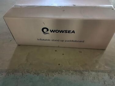 WOWSEA SUP дошка надувна гоночна 426/385 см, з кріпленням для камери, для змагань та відпочинку (пісочний)