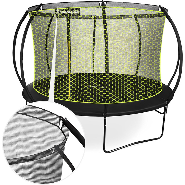 Батут гірчатий Hypermotion Outdoor для дітей 244/305/366/430/487 см - швидковисихаючий, водостійкий, Ø 366 см